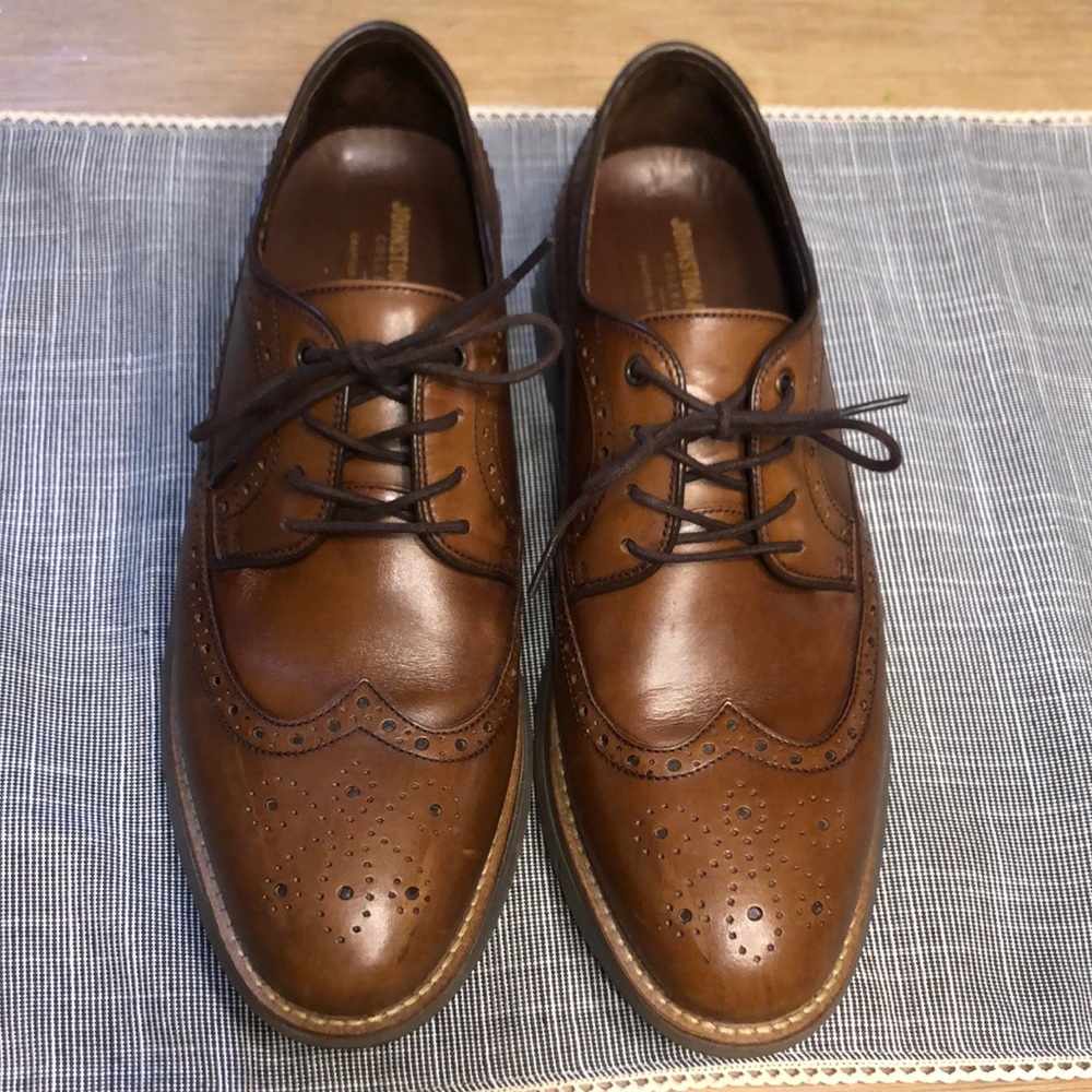 JOHNSTON & MURPHY Vaughn Longwing Cognac Leather - 9M